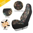 thumbnail image 3 of ALAZA Magic Skulls Car Seat Covers 2 PCs Universal Auto Front Seats Interior Protector, 3 of 7