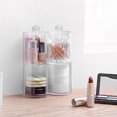 thumbnail image 4 of fashionhome Clear Portable Round Cotton Pad Storage Box Q-tip Container Makeup Holder Transparent Cosmetic Case, 4 of 8