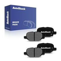 AutoShack Rear Ceramic Brake Pad Set | Replacement for 2012-2019 Fiat 500 | 4-PC