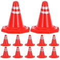 thumbnail image 1 of Miangastore 12pcs Traffic Roadblocks Simulation Sand Table Props DIY Road Cone Signs, 1 of 9