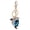 White, variant on Dolphin Keychain Rhinestone Charm Alloy Bag Decor Key Ring Gift