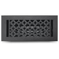 thumbnail image 1 of Prima Decorative Hardware Floor Vent Cover 4 x 10 VR 100 with Damper, Tudor Mushroom Design Cast Aluminum Floor Register, Powder Coated, Outer Size 6 x 12 inch, 1 of 8