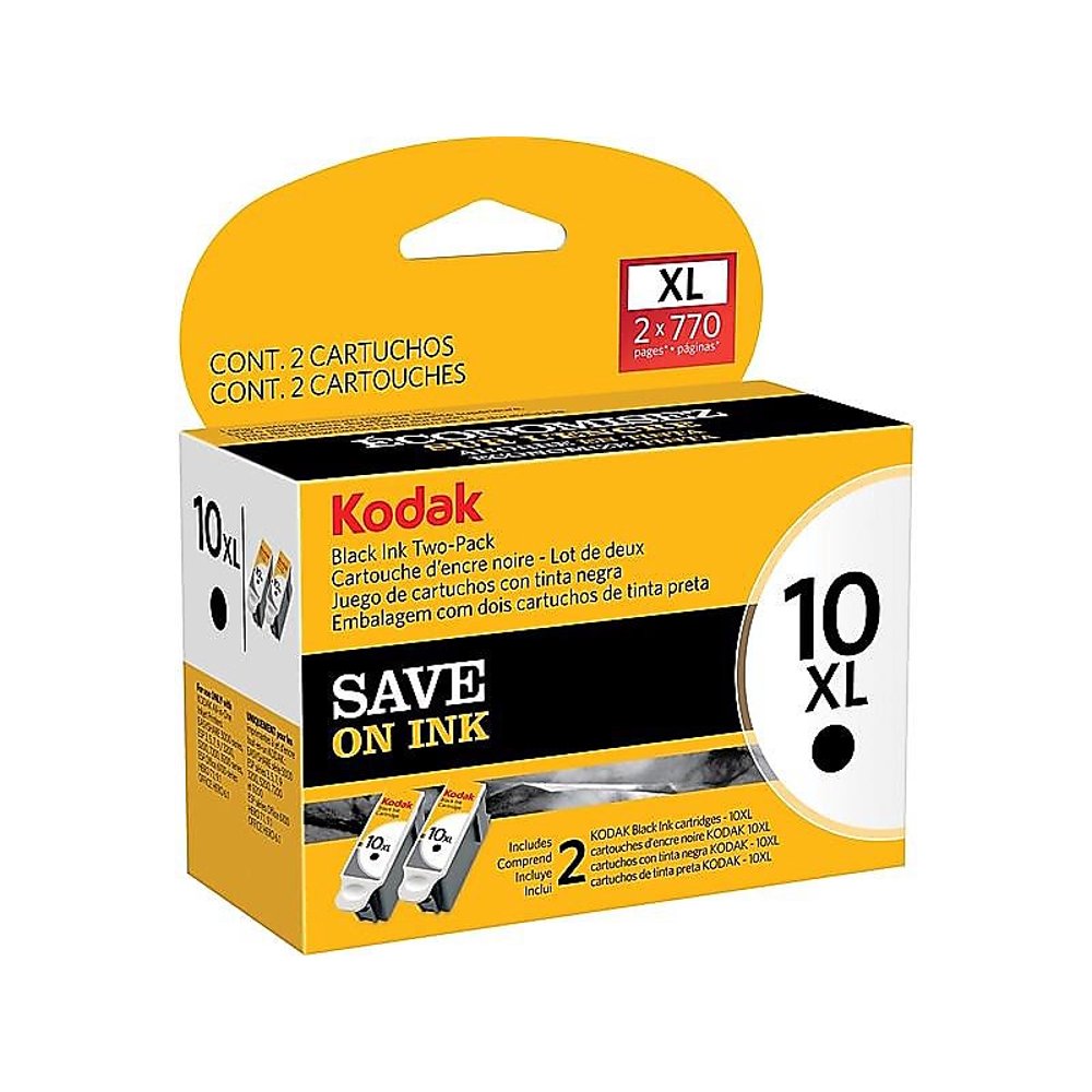 Kodak 10XL Black Ink Cartridges, High Yield 1270917