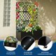 thumbnail image 3 of QinaQin Jardinera elevada negra de metal con enrejado y pantalla de privacidad, maceta para exterior ideal para plantas trepadoras, patio, balcón o jardín, 3 of 9