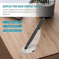 thumbnail image 4 of 2 Pcs Acrylic Electronic Pen Holder Pen Display Stand Pencil Display Holder Fountain Pen Ballpoint Pen Display Rack, 4 of 5