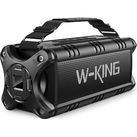 W-KING Bluetooth Speaker, 90W Max Portable Outdoor Speaker Loud, IPX6 Waterproof/50W Deep Bass Subwoofer/40H/EQ/Dual Pairing/TF/A