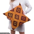 thumbnail image 5 of Ambesonne Ethnic Fabric by the Yard Upholstery, Warm Folkloric Art, 1 Yard, Orange Mustard, 5 of 5