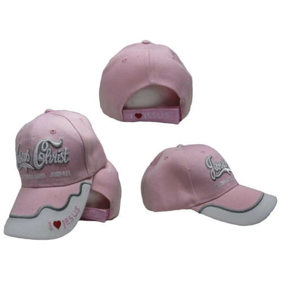 Jesus Christ Christian Eternally Refreshing Pink Embroidered Cap Hat CAP818A