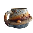 thumbnail image 4 of Themed Ceramic Coffee Cup, Detailed Space Embossed Design, Food-Grade Thick Ceramic Microwave & Dishwasher Safe Ergonomic Handle Gift For Astronomy Lovers, 4 of 4