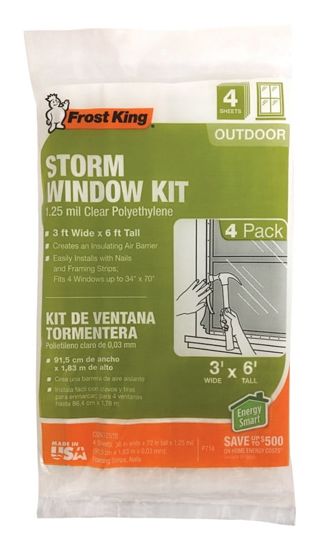 STORM WNDW KIT 3'X6' (Pack of 1)