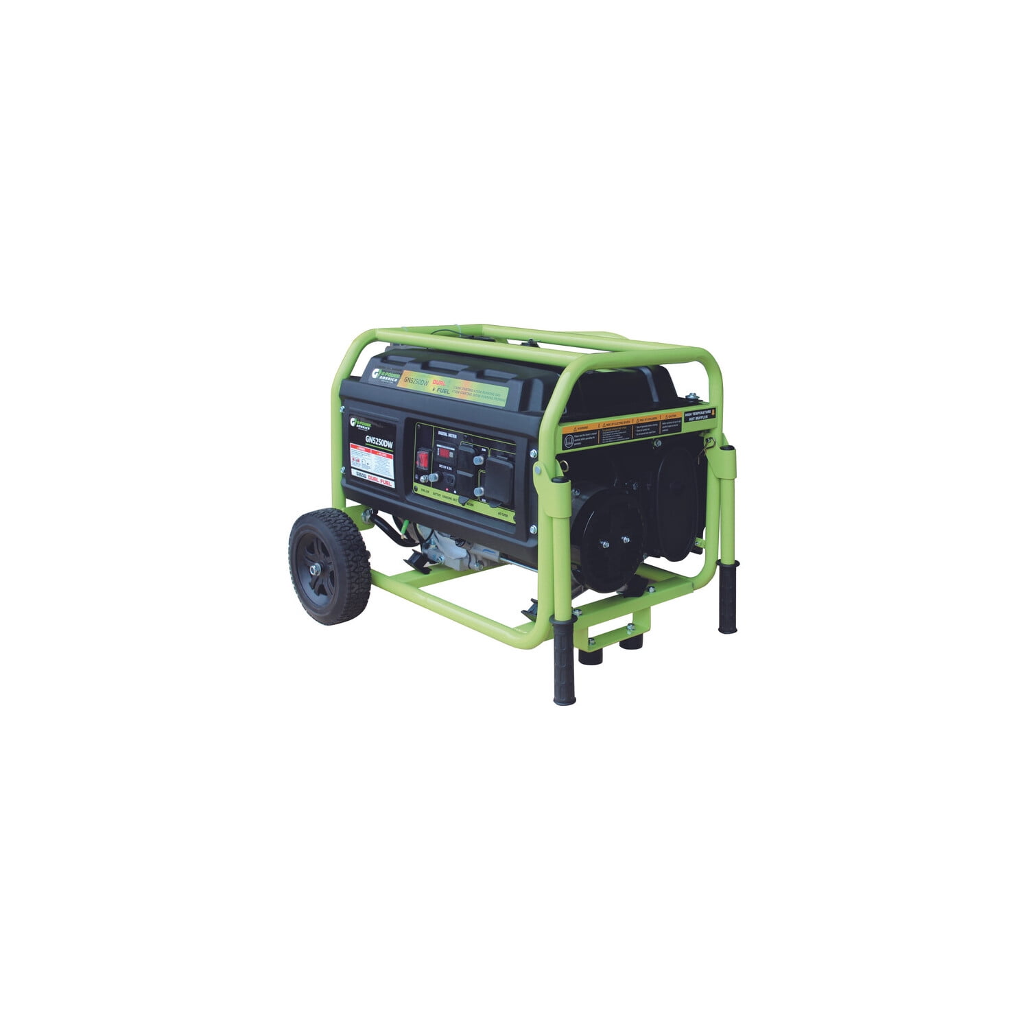 Green-Power America Pro Series 5250/4250-Watt Manual Start Dual Fuel Portable Generator w/223cc 8HP  Professional Engine