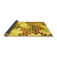 thumbnail image 2 of Ahgly Company Indoor Rectangle Abstract Yellow Contemporary Area Rugs, 7' x 9', 2 of 4