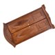 thumbnail image 4 of 1:12 Scale Vintage Mini Wooden Double Door Wardrobe Dollhouse Accessory Brown Furniture, 4 of 4