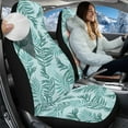 thumbnail image 2 of Uorisanigo Car Front Seat Covers 2pcs/Set Tropical Leaf High Back Bucket Seat Cover for Women Men Automotive Interior Protection Accessories, All Weather Protection, 2 of 7