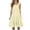 Beige, variant on Women's Casual Sleeveless Tiered Ruffle Beach Dress Loose Fit Solid Color Round Neck Summer Sundress