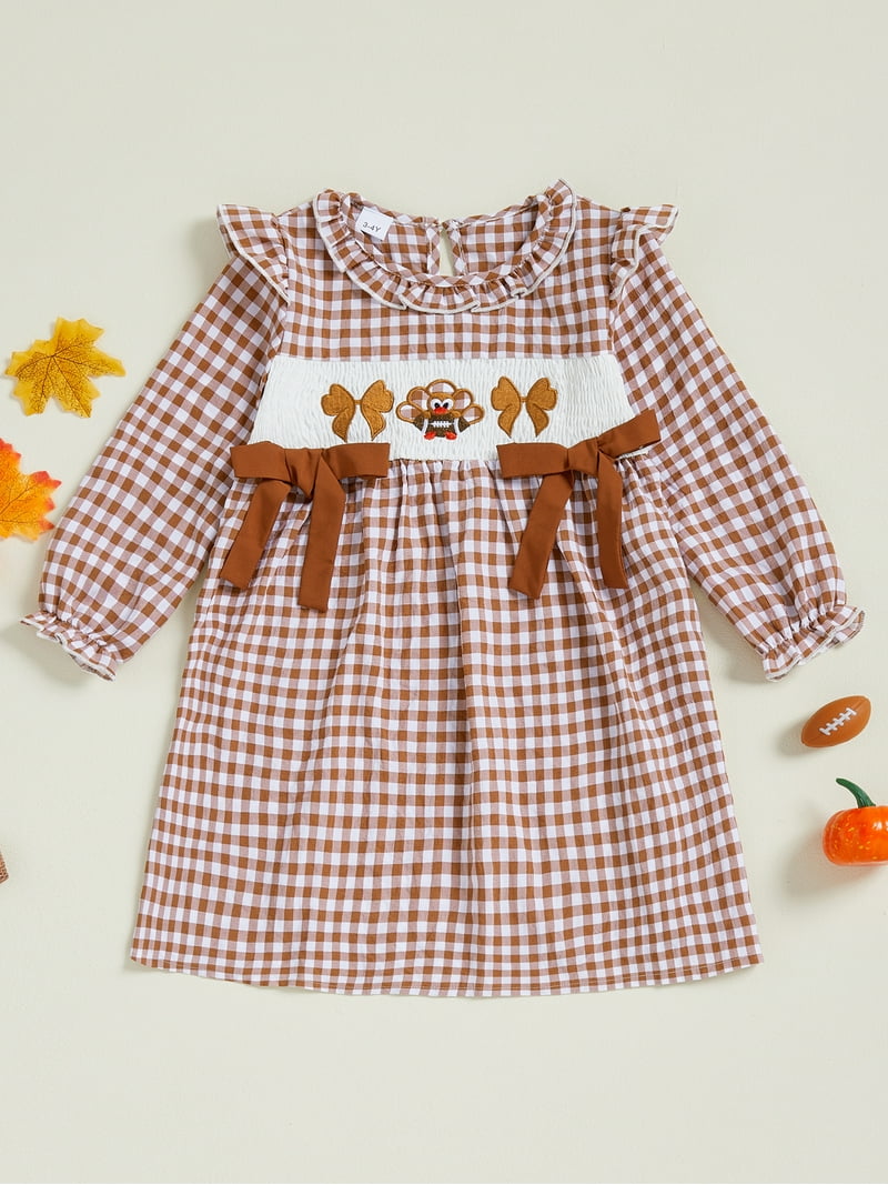 slim fit dress slacks Thankful Smocked Girls Bubble Outfit