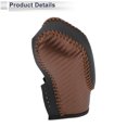 thumbnail image 4 of Cubierta de pomo de palanca de cambios Unique Bargains para Ford Fusion, protector de palanca de cambios antideslizante de cuero sintético, 1 Pc fibra de carbono marrón negro, 4 of 6