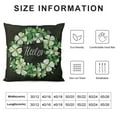 thumbnail image 5 of Nawypu St. Patrick’s Day Pillow Covers Green Clovers Shamrocks Leaves Wreath Pillow Cover Spring Farmhouse Holiday Decorations Throw Lumbar Cushion Case, 5 of 5