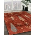 thumbnail image 2 of Ahgly Company Indoor Round Abstract Red Abstract Area Rugs, 8' Round, 2 of 6