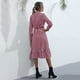 thumbnail image 3 of Vestido a rayas para mujer,Vestido a rayas para mujer Vestido vertical de manga larga Vestido casual de manga larga Diseño revolucionario, 3 of 5