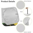 thumbnail image 6 of KUIFORTI Jamaica Flag Sun Visor for Car Windshield Funny Soccer Ball Sun Shade All-Weather Windshield Protector | 66.53"x34.44" Foldable Sun Shield for Winter Frost & Summer Heat, 6 of 6