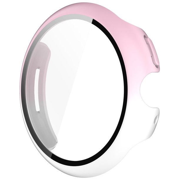 Tempe Glass+Cubierta PC Film para Google Pixel Watch3 45MM( ) Rojo Rosa Blanco