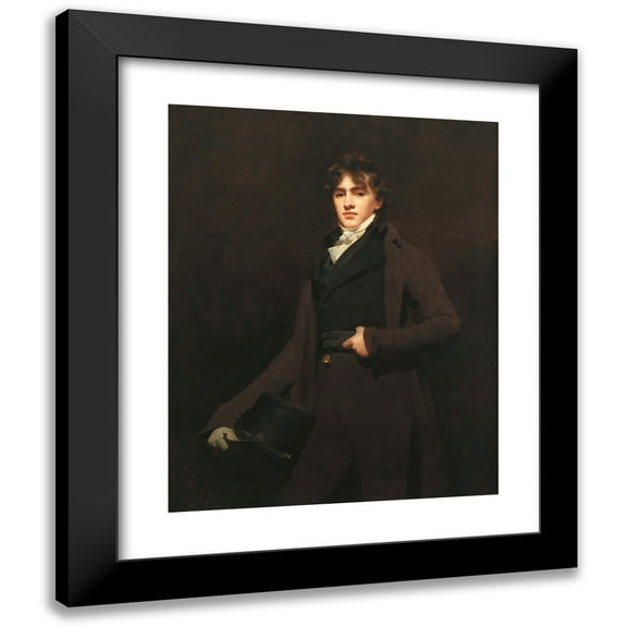 Sir Henry Raeburn 12x14 Black Modern Framed Museum Art Print Titled - Henry David Erskine, Twelfth Earl of Buchan (ca. 1805)