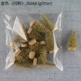 thumbnail image 3 of 12 piezas de miniárbol de Navidad de sisal y cedro para hacer uno mismo - Decoración de escritorio - Pequeño árbol de Navidad - Miniárbol dorado, azul, verde y blanco, 3 of 5