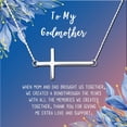 thumbnail image 2 of To My God Mother Mother's Day Gift, Gift for Her, Godmother's Day Gift, Godmother's Gift for Mother's Day, Godmother's Day Necklace and Card[Silver CrossBlue-Orange Gradient, 2 of 6