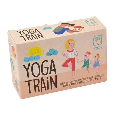 Yogi Fun - Yoga Train Game Mindfulness Cards For Kids And Adults Fun Game Family Yoga Game
