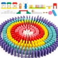 thumbnail image 1 of Juego de dominó Wondertoys, 600 unidades, bloques de construcción de madera para niños, 1 of 9