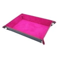 thumbnail image 3 of LOVIVER Foldable Dice Tray Set PU Leather Dice Rolling Holder Flannel Reinforced Bottom Flannel Rose Red, 3 of 8