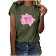 thumbnail image 1 of Birdeem T-Shirt Blouse Décontracté pour Femmes à Manches Courtes Imprimé pour la Journée des Infirmières, 1 of 7