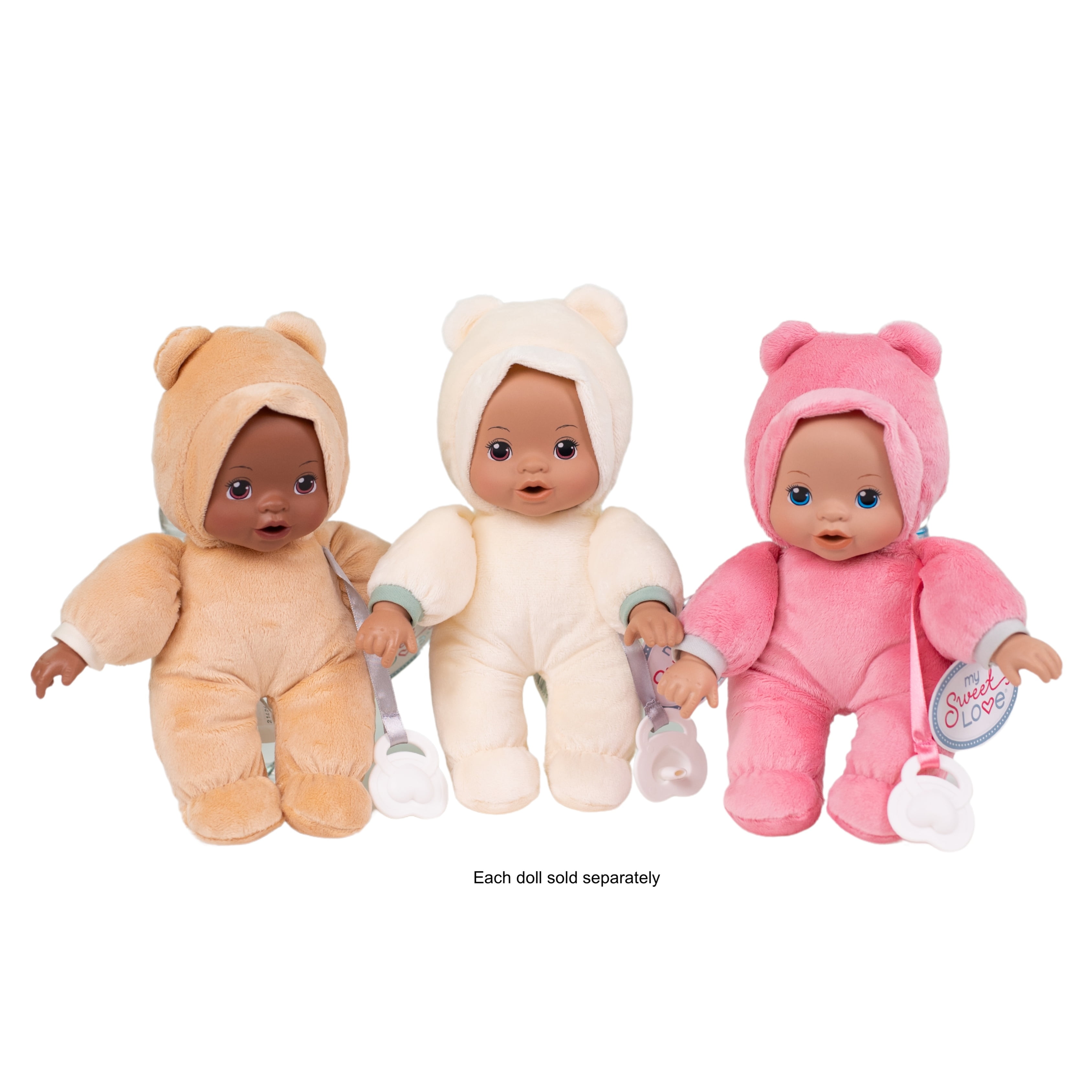 My Sweet Love 10-inch Snuggly Baby Doll with Pacifier, Ivory Outfit