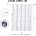 thumbnail image 3 of Bow Shower Curtain,Coquette Cute Bowknot Shower Curtain,Cartoon Line Bow-tie Bathroom Decor Curtain,Romantic Pink Aesthetic Bathroom Curtain with 12 Hooks 72x72IN, 3 of 7