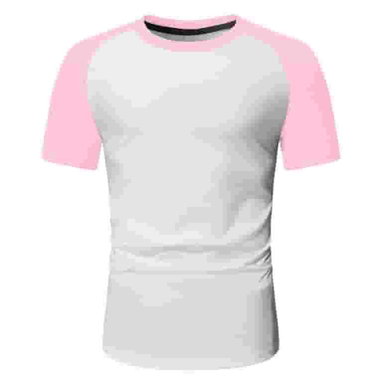 【再入荷!】 Mens Polyester Men, for Shirts Pink Graphic Short T-Shirts, Clothing