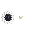 thumbnail image 1 of Reloj de flores acrílico con figura de pájaro dorado. Adorno decorativo moderno para pared y escritorio, ideal para dormitorio, cafetería, oficina o s, 1 of 8