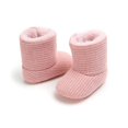 thumbnail image 4 of Baby Girls Winter Warm Snow Boots,Premium Knitted Thick Fleece Soft Sole Non-slip Booties Toddlers Shoes,for 0-18M Infant Boys Girls, 4 of 8