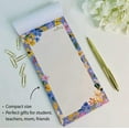 thumbnail image 3 of 2 PACK MAGNETIC NOTEPADS FOR REFRIGERATOR-Floral Memo Pad, To Do List, 70 Sheets, 4.25x8.5, Orange Flower Notepad, Stationery Gift for Her, Office List Pad, Cute Writing Pad, 3 of 11