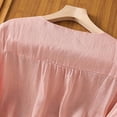 thumbnail image 4 of Summer Spring Embroidered Cotton Linen Tops for Women Dressy 3/4 Sleeve Peasant Gauze Fashion Blouses Casual Bohemian Shirts, 4 of 4