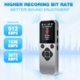 thumbnail image 4 of Grabadora de voz WearHome 64 GB con Bluetooth 3072 kbps Bit Rat, 4 of 8