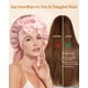 thumbnail image 5 of Gorro de seda AWAYTR 100% seda de morera para cabello largo (rosa), 5 of 6