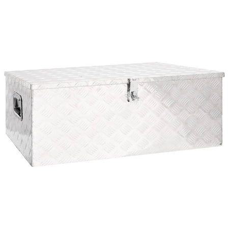 UPC: 8720287132936 | vidaXL Tool Box Outdoor Storage Box with Locking System Tool Chest Aluminum