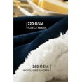 thumbnail image 2 of Plaid Couverture en Polaire Canape, Bleu Marine Jeté 150CMx200CM, 2 of 5