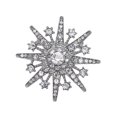 thumbnail image 5 of Grofry Retro Alloy Eight-pointed Star Brooch Sparkling Faux Diamond Encrusted Jewelry Piece Gold Silver Clothing Accessories Brooch for Women Shawl Pin Clip Badge Corsage, 5 of 8