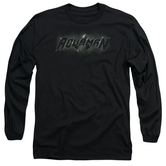 Jla - Aquaman Title - Long Sleeve Shirt - Small