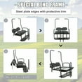 thumbnail image 4 of KOJEM Rear Flip Fold Seat Kit w/ Grab Bar ＆ Roof Support for 1982-2000.5 Club Car DS Golf Cart, 4 of 12