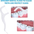 thumbnail image 3 of Dental Floss Picks, 200 pack unscented dental floss cleaner, dental floss picks come with 4 travel portable boxes, helps combat tooth decay and maintain dental hygiene, suitable for home use, 3 of 4