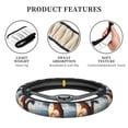 thumbnail image 6 of Fotbe Clear Sky Mountain Red Dragon for Steering Wheel Cover Universal 15 in Car Accessories for Men Women,Steering Wheel Protector Comfortable Protective Case for SUV Sedan Decor, 6 of 8