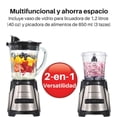 thumbnail image 4 of Licuadora Hamilton Beach Power Elite con Picador 3 Tazas Vaso de Vidrio 1.2L 650W Reacondicionado, 4 of 9